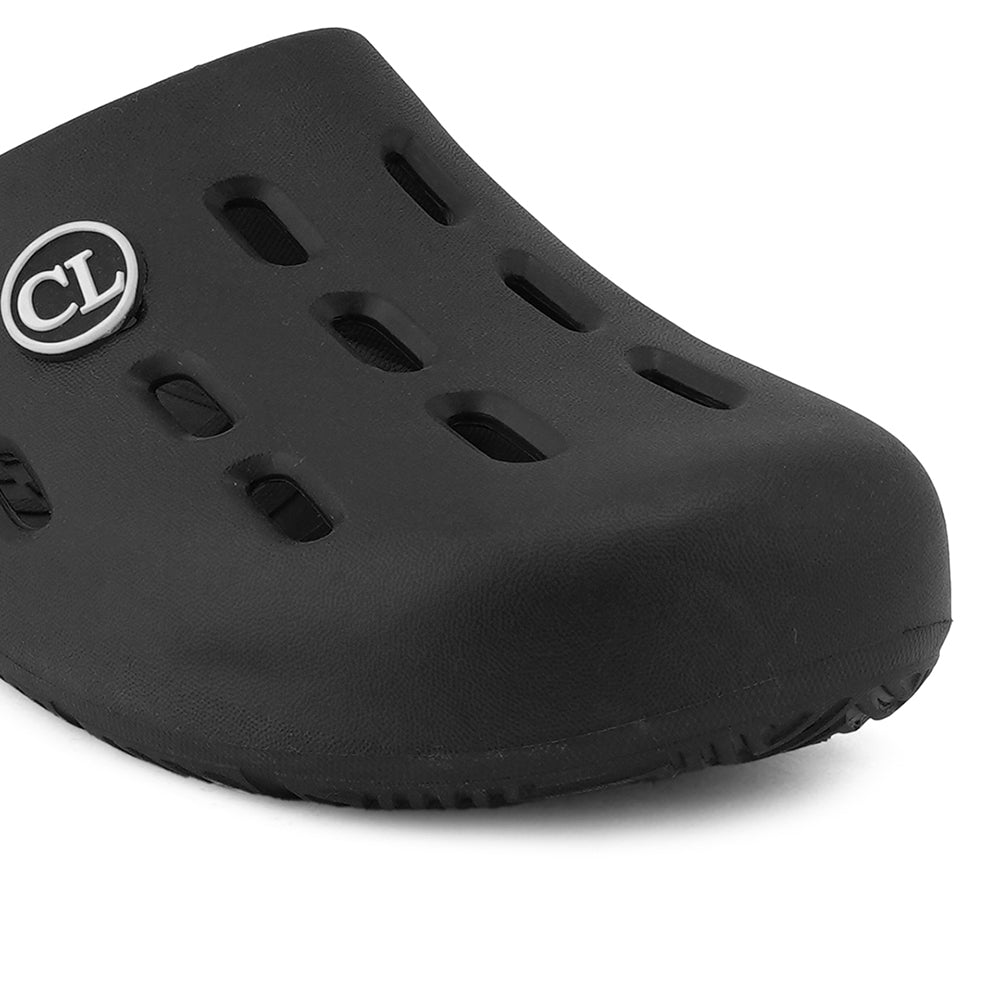 Men Perforated Slip On Mule Clogs