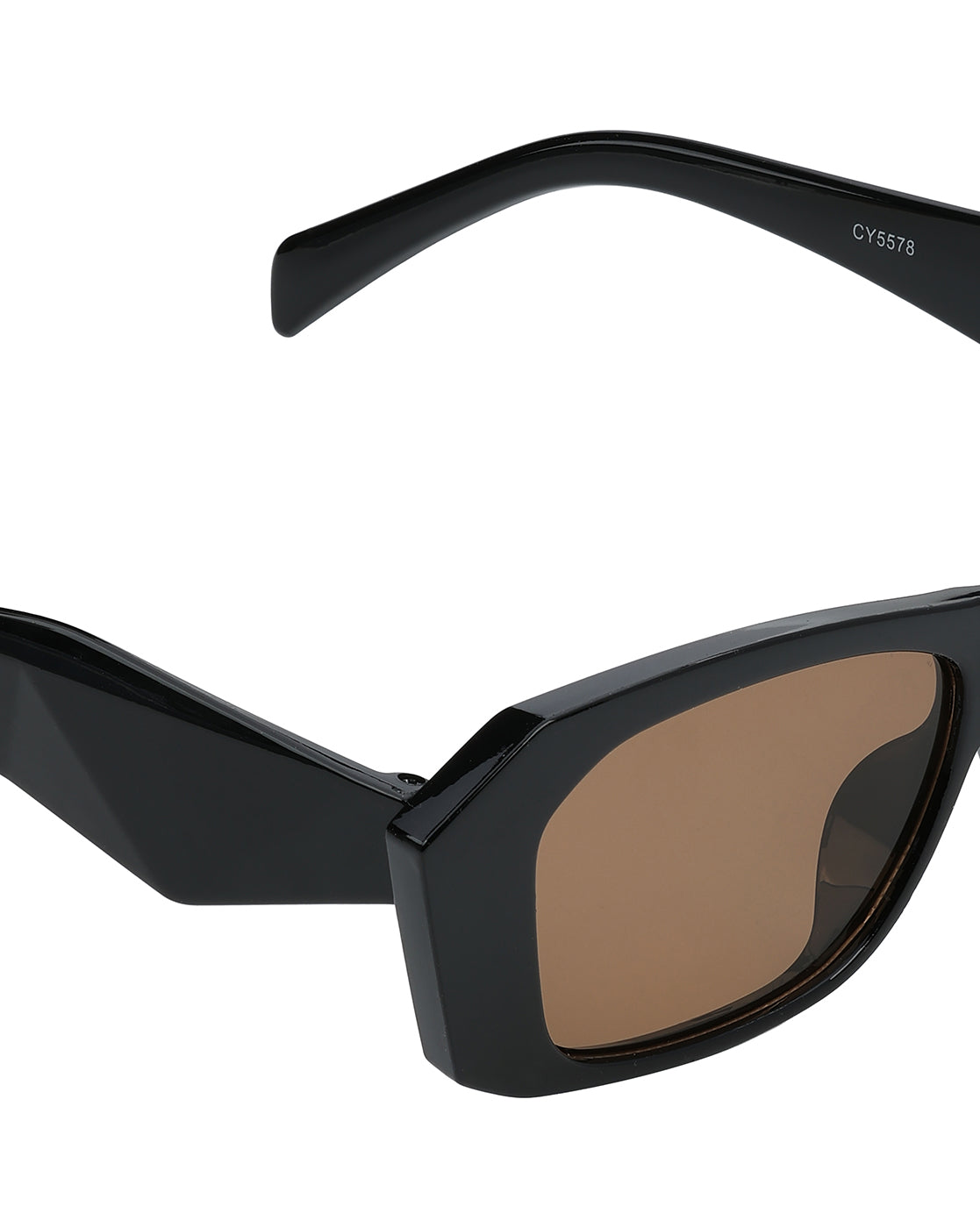 Women Black Toned UV Protected Brown Lens Wayfarer Sunglasses