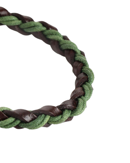Men Set of 2 Bohemian Multistrand Faux Leather Bracelet