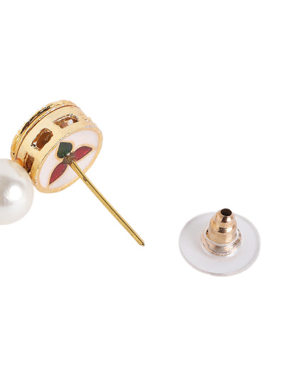 Gold-Plated Timeless Pearl Jewellery Set