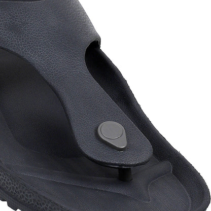 Men Solid Thong Slide with Adjustable Strap