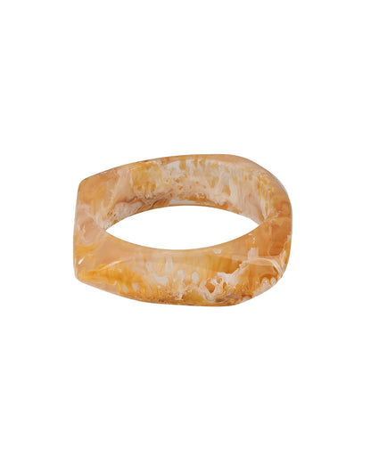 Set of 3 Stylish Earthy Square Resin Bangle