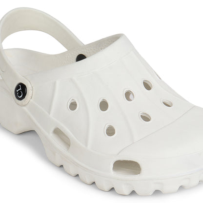 Men Perforated Slip On Clogs with Back Strap