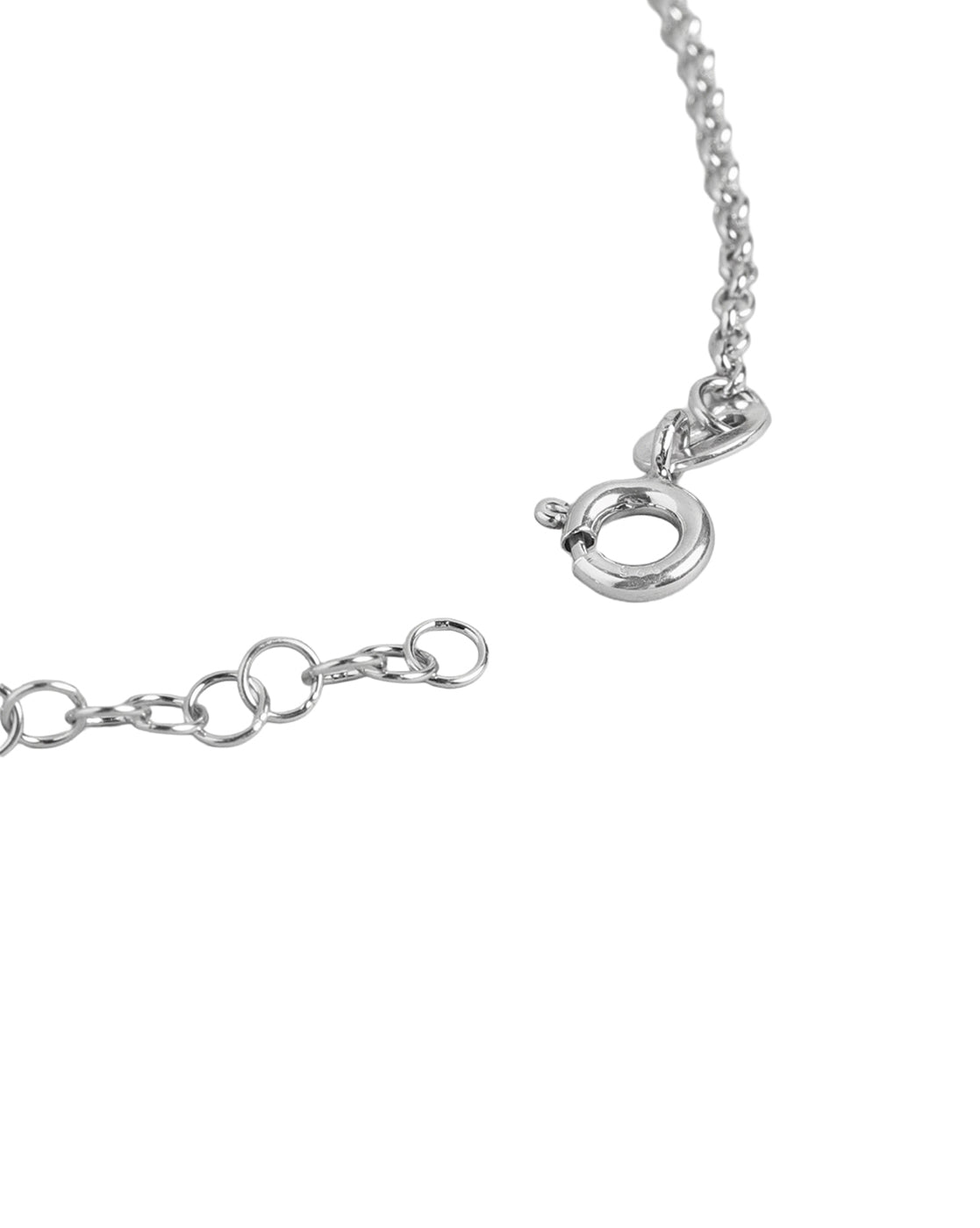 925 Sterling Silver Rhodium-Plated Enameled Evil Eye Charm Bracelet