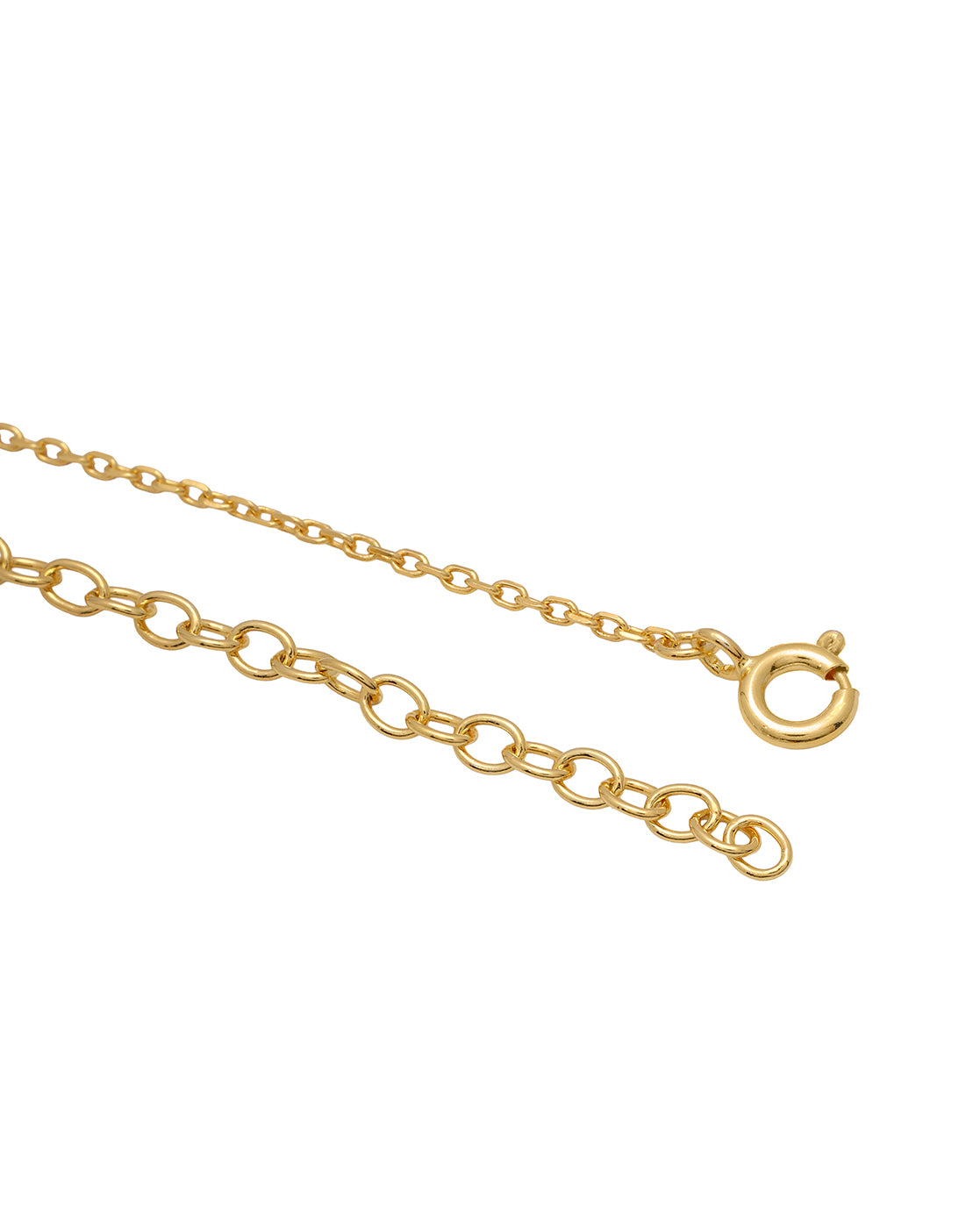 18kt Gold Plated CZ Floral Bold Necklace