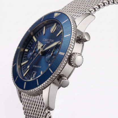 Carlton London Men Momentum Blue Analog Watch - CL-MT-BLU