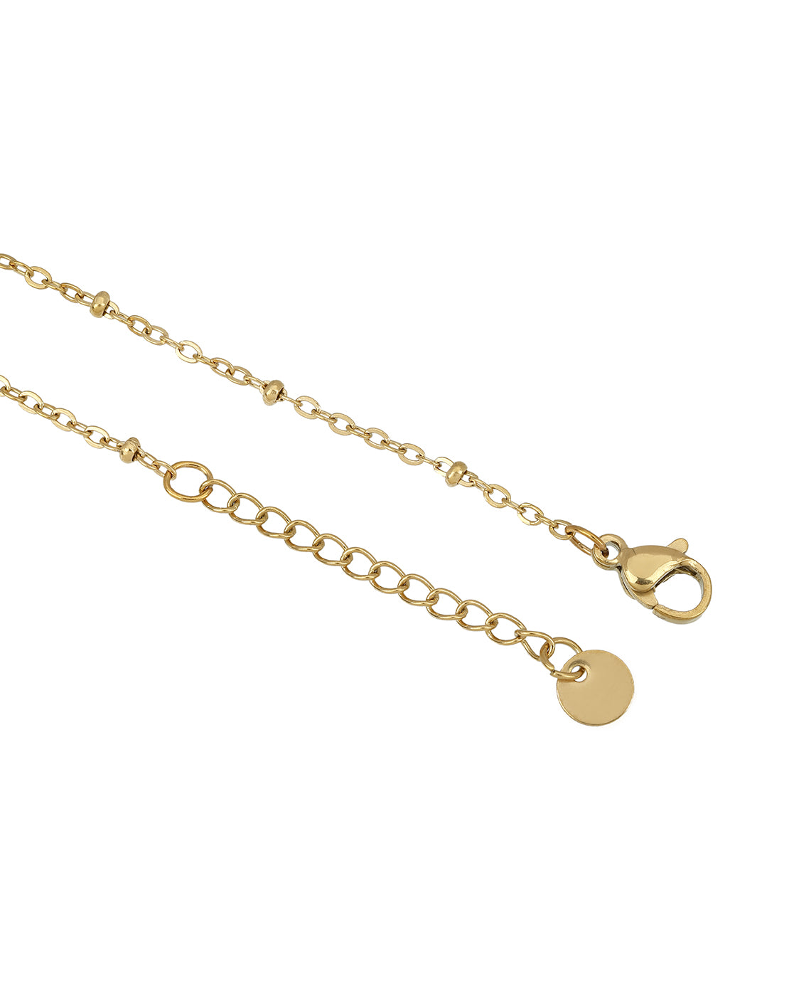 Contemporary Gold Plated Solitaire Hand Chain Bracelet