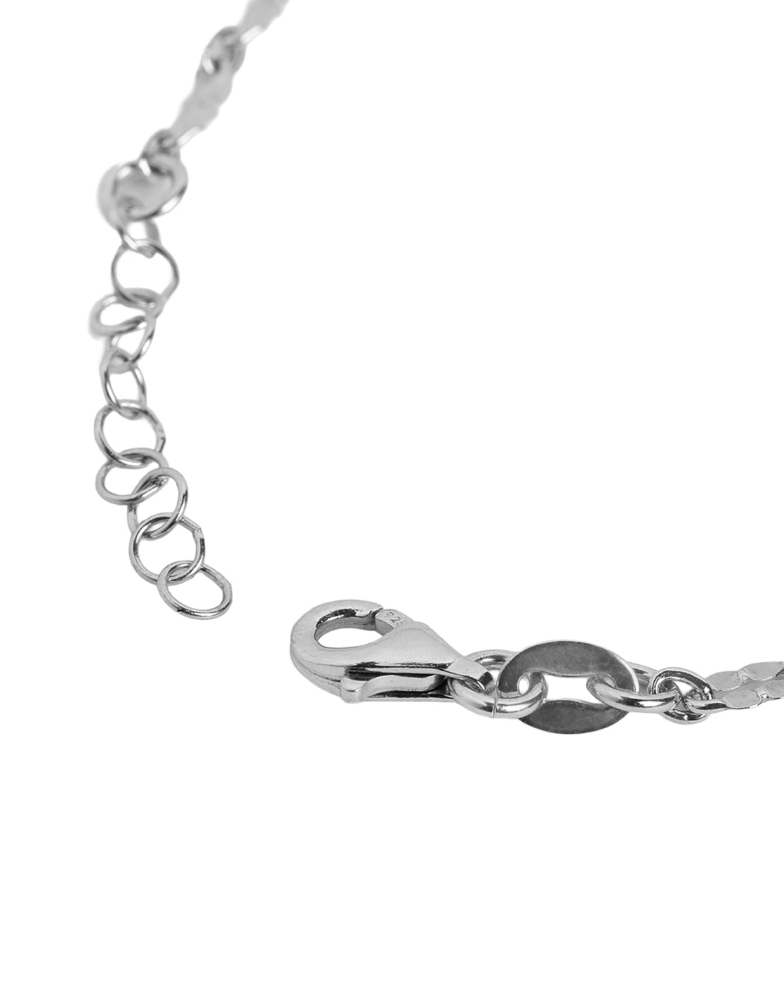 925 Sterling Silver Rhodium Plated Wraparound Bracelet