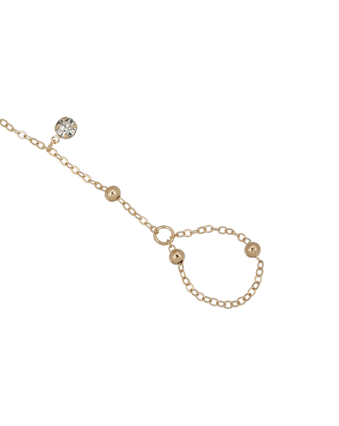 Rose Gold Plated Dainty Solitaire Foot Chain Anklet