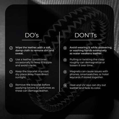 Men Leather Multistrand Bracelet  - CLJW-39