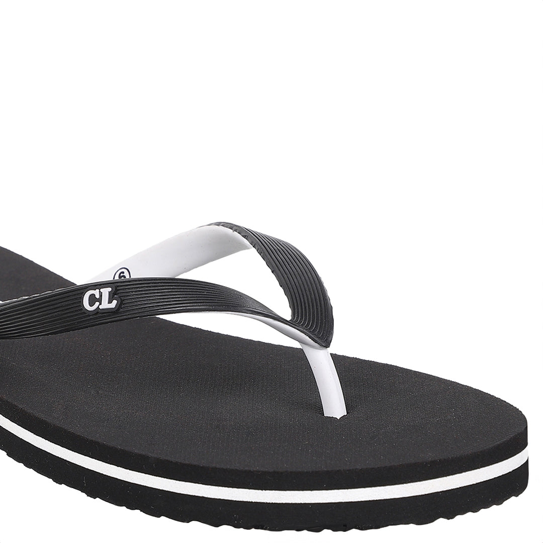 Women Striped Strap Thong Sandals