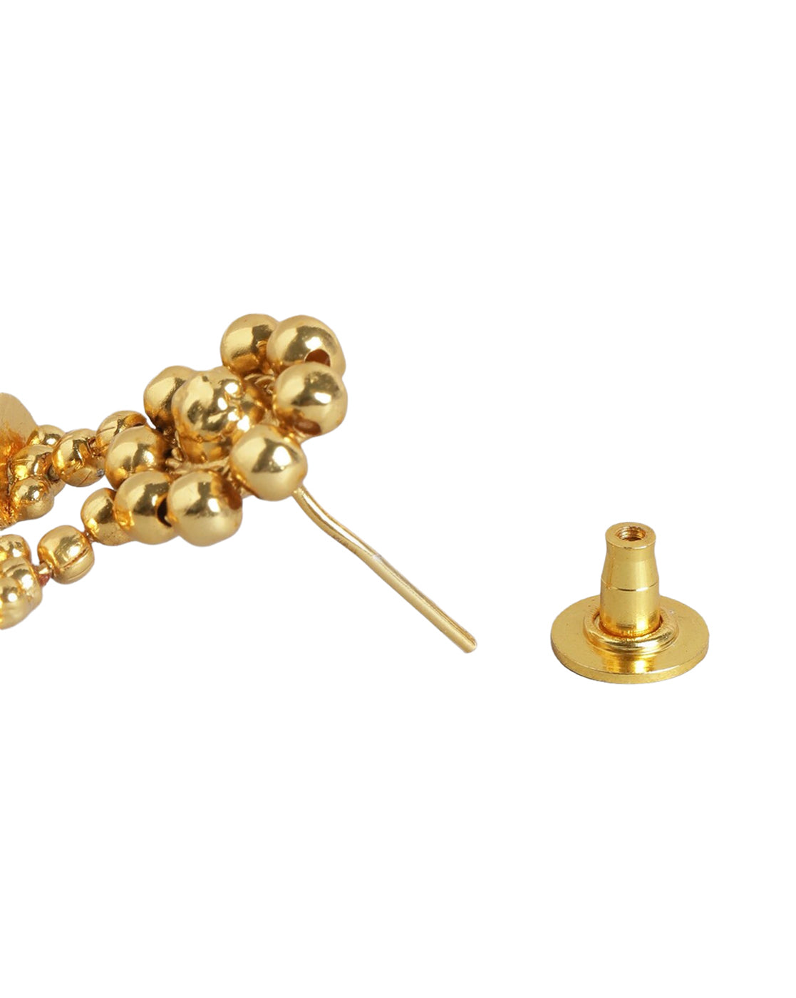Gold Plated Filigree Necklace Set with Dangler Earrings