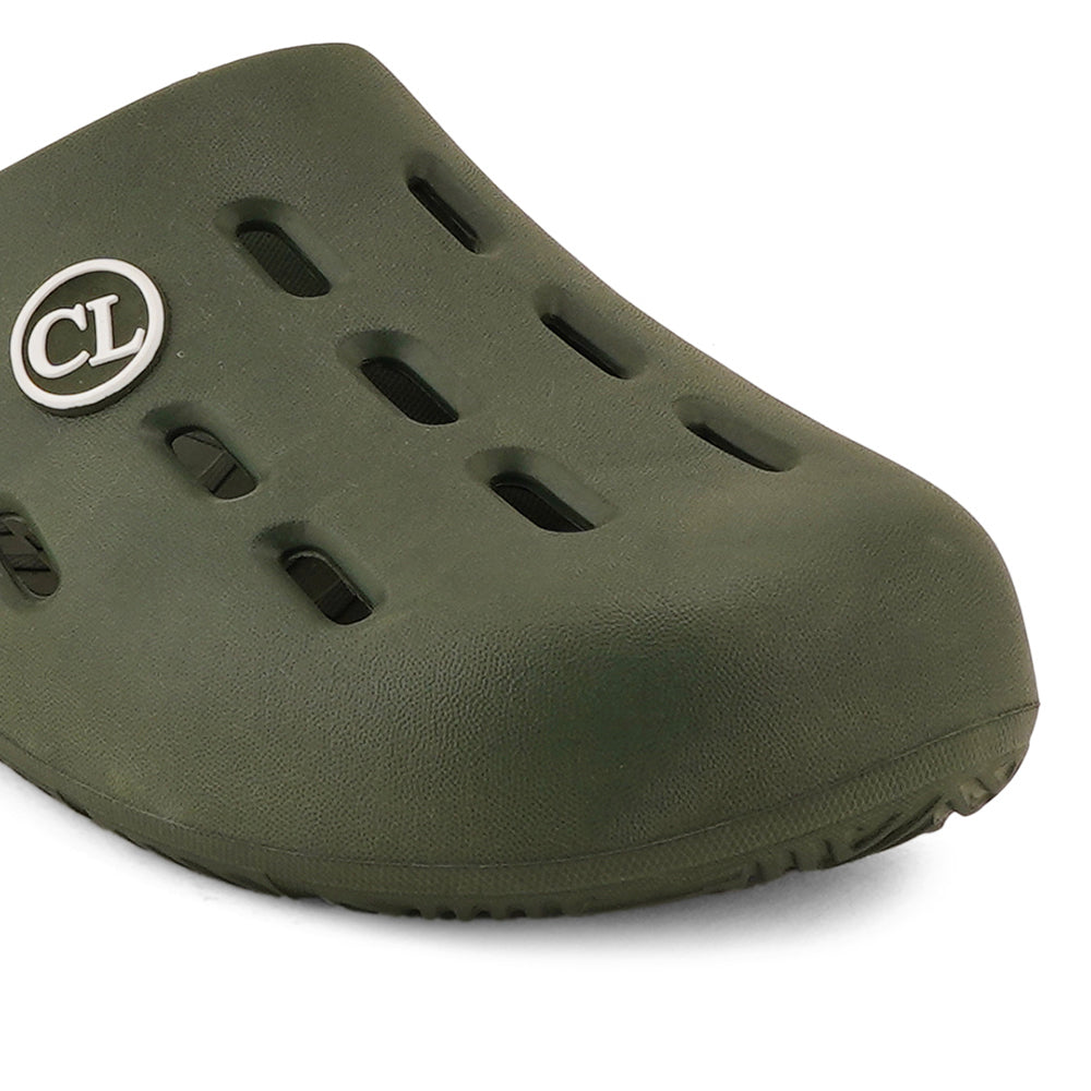 Men Perforated Slip On Mule Clogs