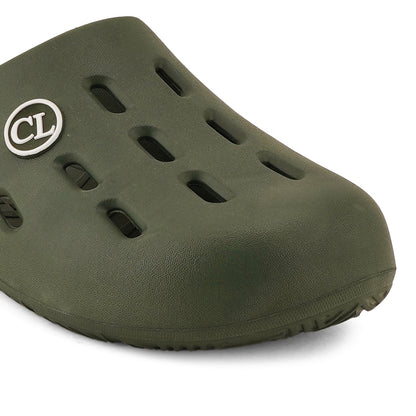 Men Perforated Slip On Mule Clogs