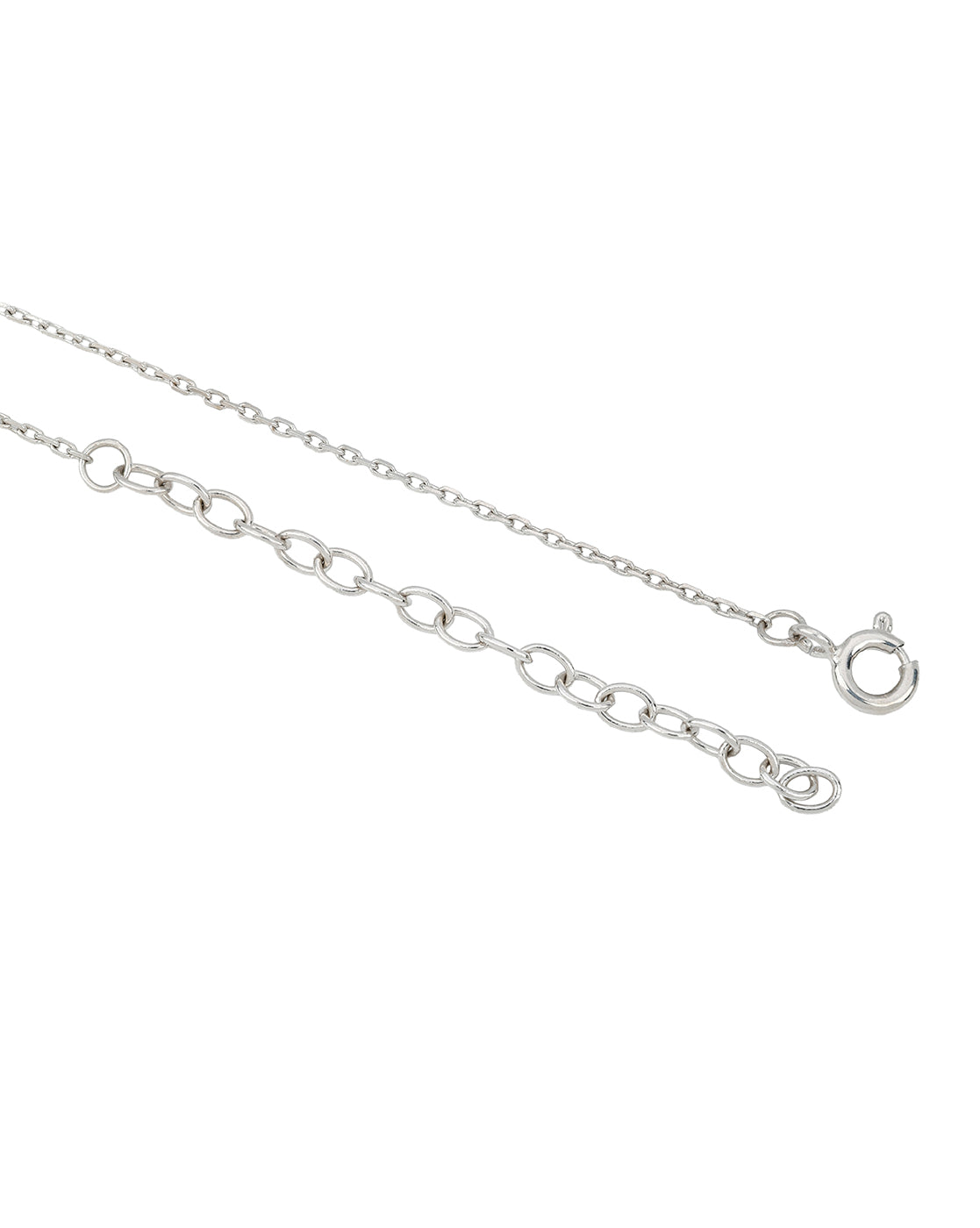 18kt Gold and Rhodium Plated Double Star Sis Pendant with Chain
