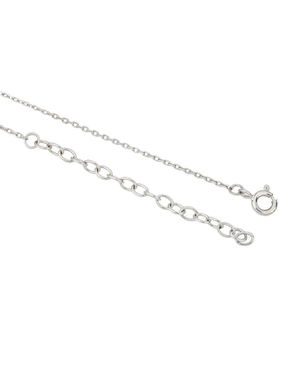 18kt Gold and Rhodium Plated Double Star Sis Pendant with Chain