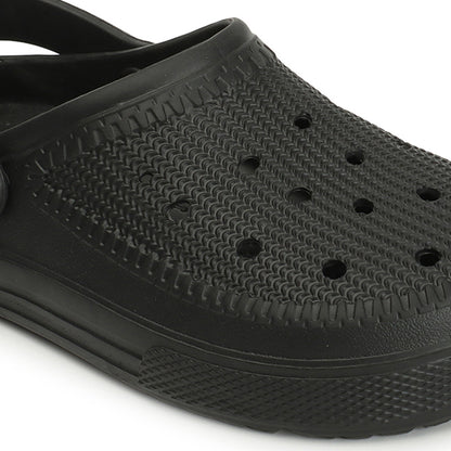 Men Sculpted Perforated Comfort Clogs with Back Strap