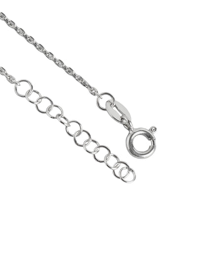 925 Sterling Silver Rhodium Plated Entangled Heart Charm Bracelet