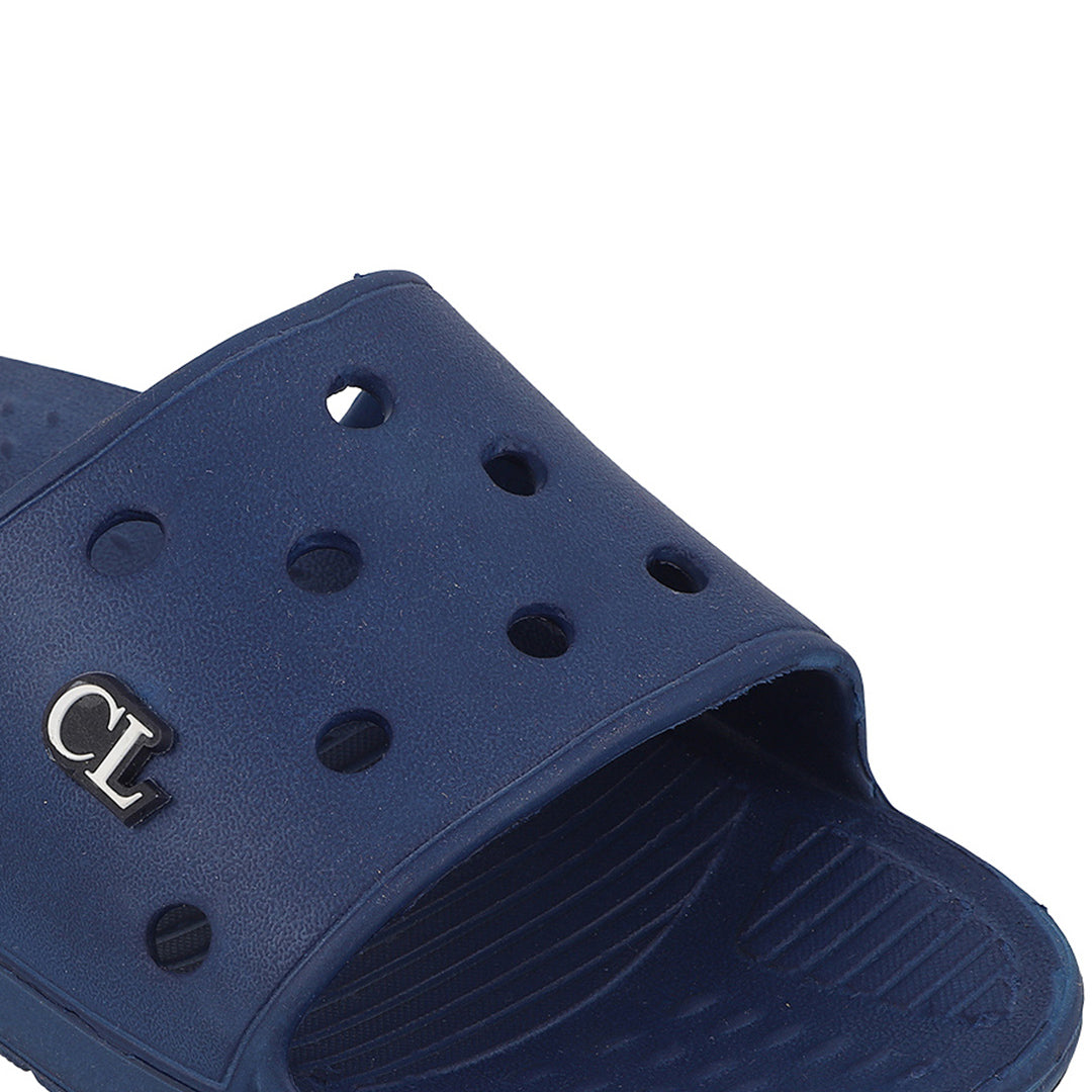 Men Perforated Comfort Solid Slider