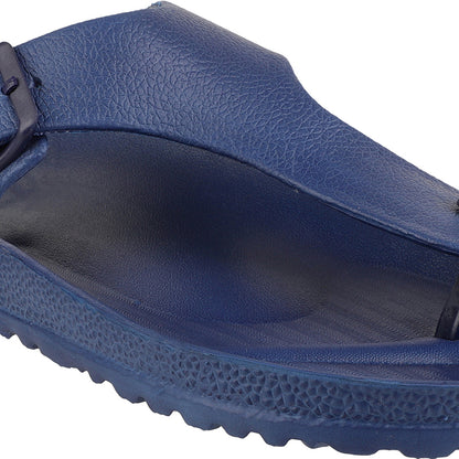 Men Solid Thong Slide with Adjustable Strap