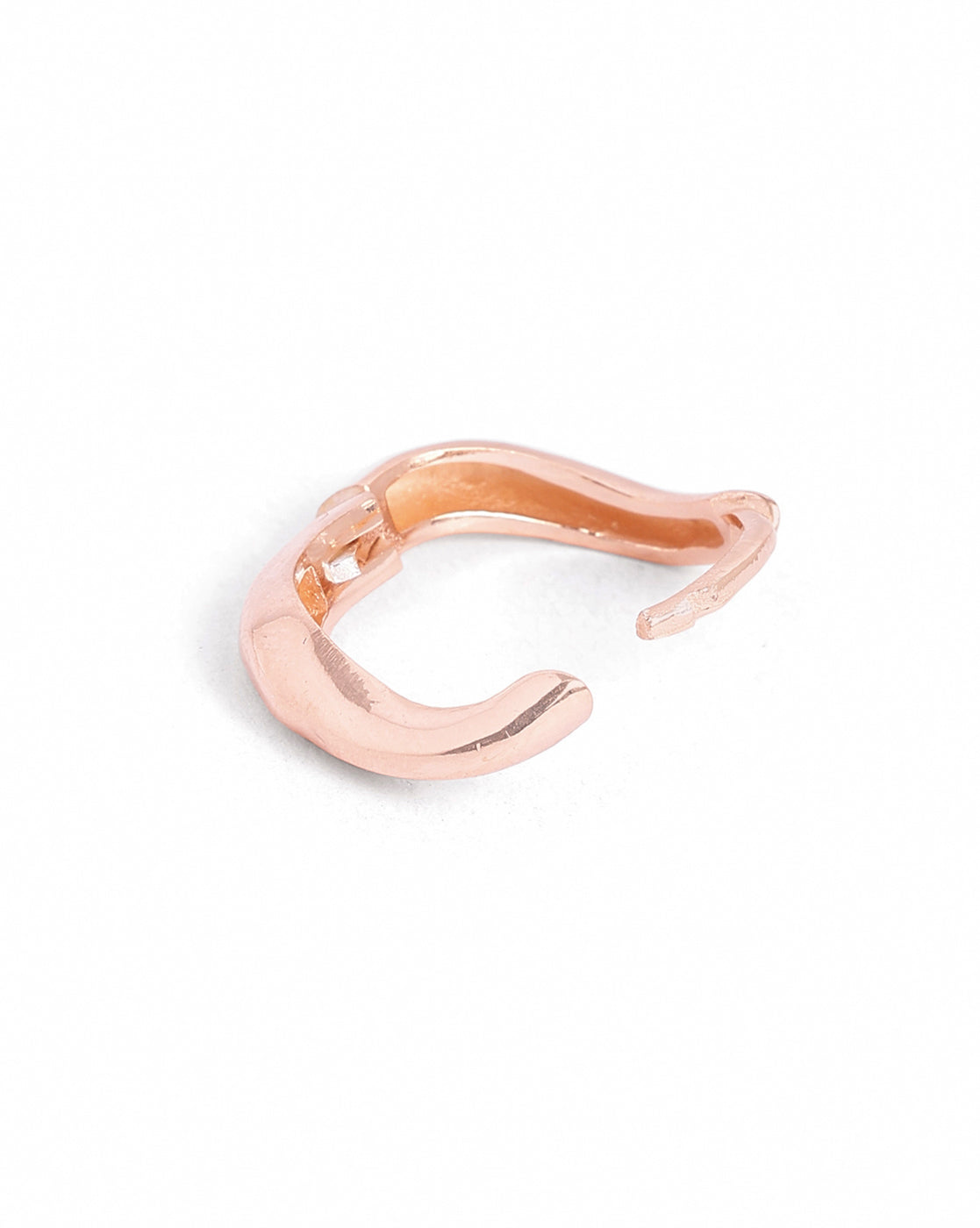 18kt Rose Gold Plated Bold Hoop Earring