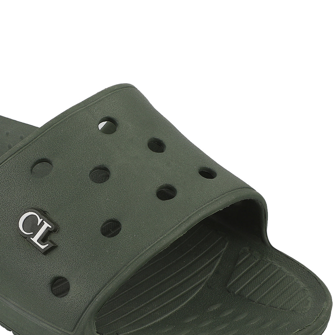 Men Perforated Comfort Solid Slider