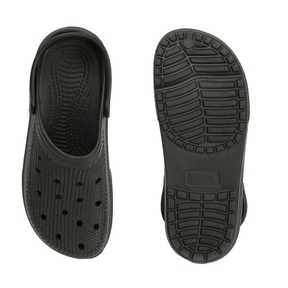 Men Sculpted Perforated Comfort Clogs with Back Strap