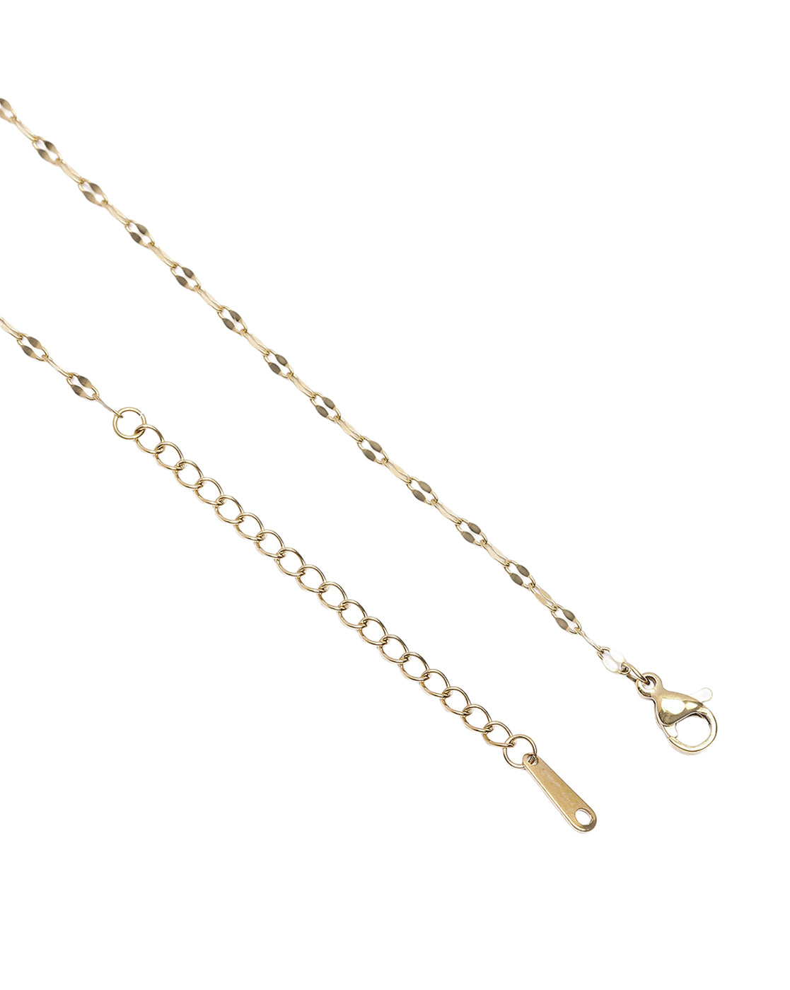 Gold-Plated Designer Reversible Double Color Clover Pendant Necklace