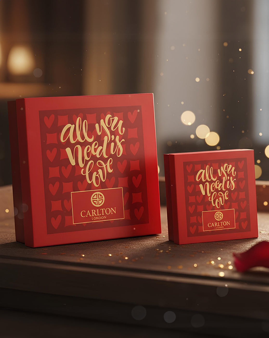 Gold Plated Pink Baguette Stone Statement Ring