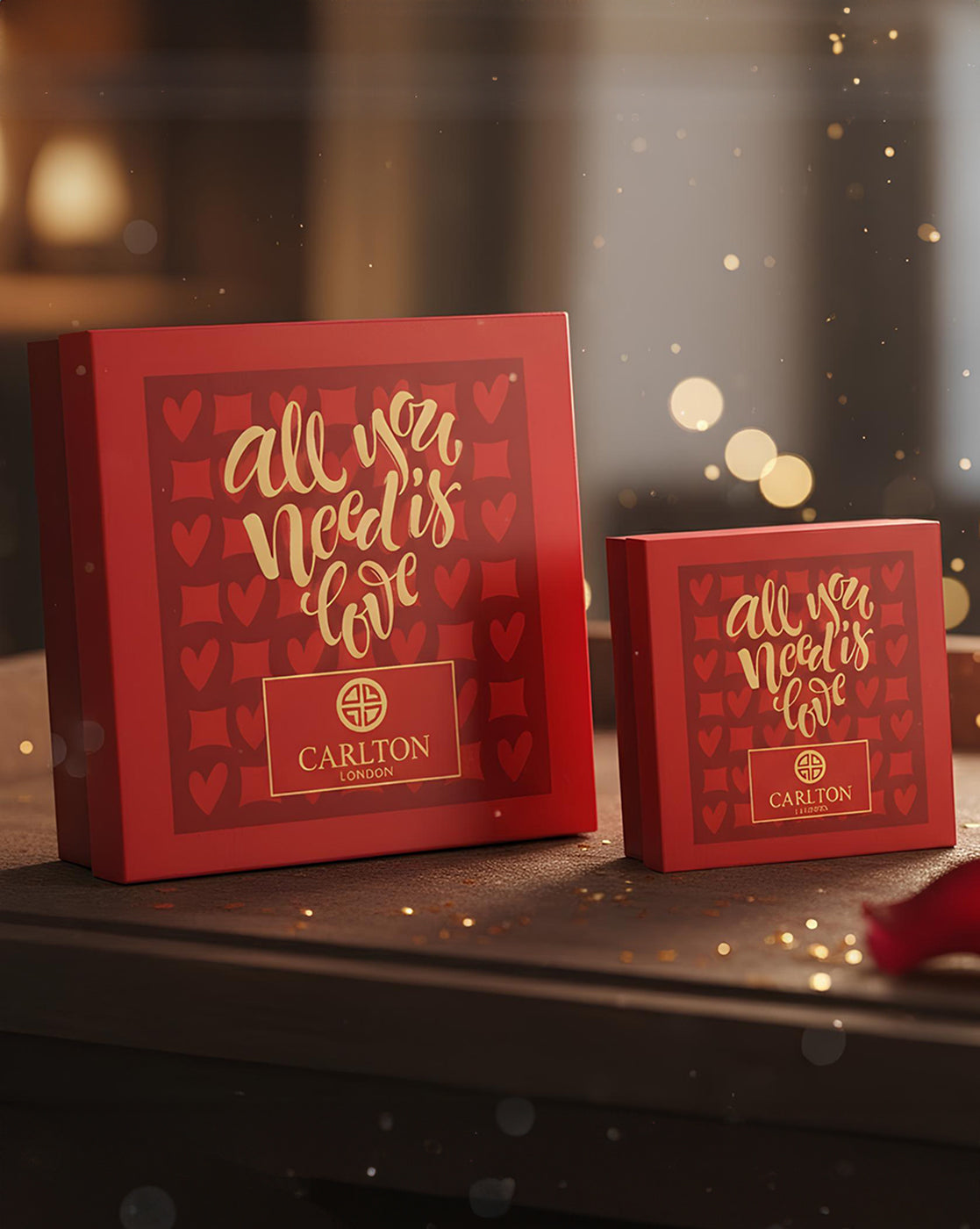 18k Gold-Plated Brown Enamel Heart Hoop Earrings