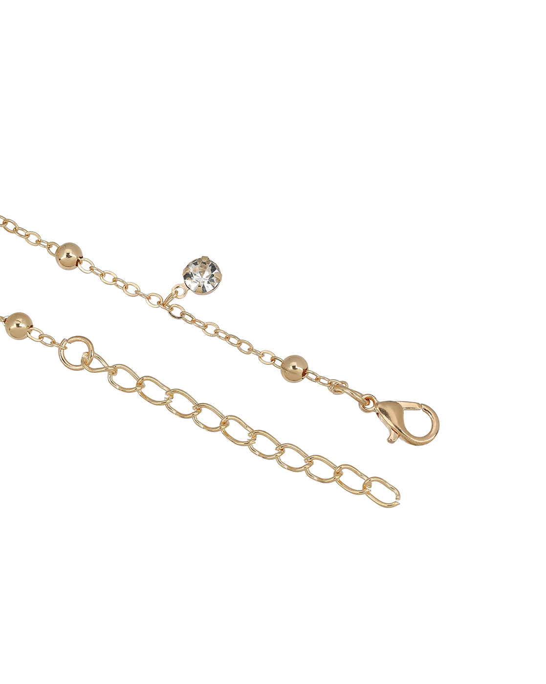 Rose Gold Plated Dainty Solitaire Foot Chain Anklet