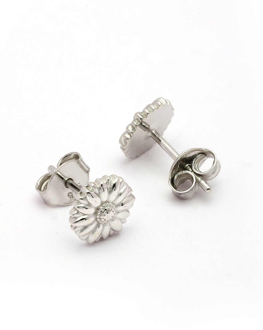 925 Sterling Silver Rhodium Plated Mini Stud Earring