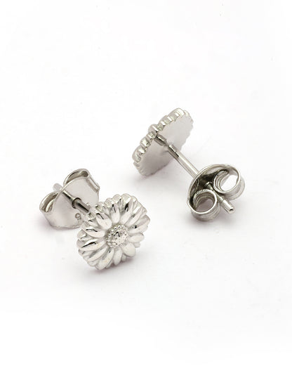 925 Sterling Silver Rhodium Plated Mini Stud Earring