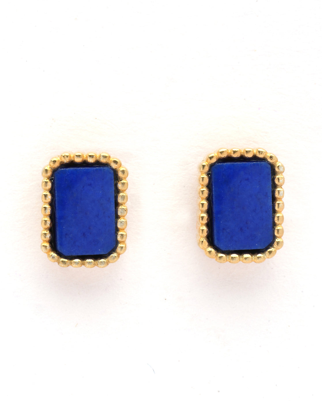 18kt Gold Plated Dangling White Stone Hoop Earring