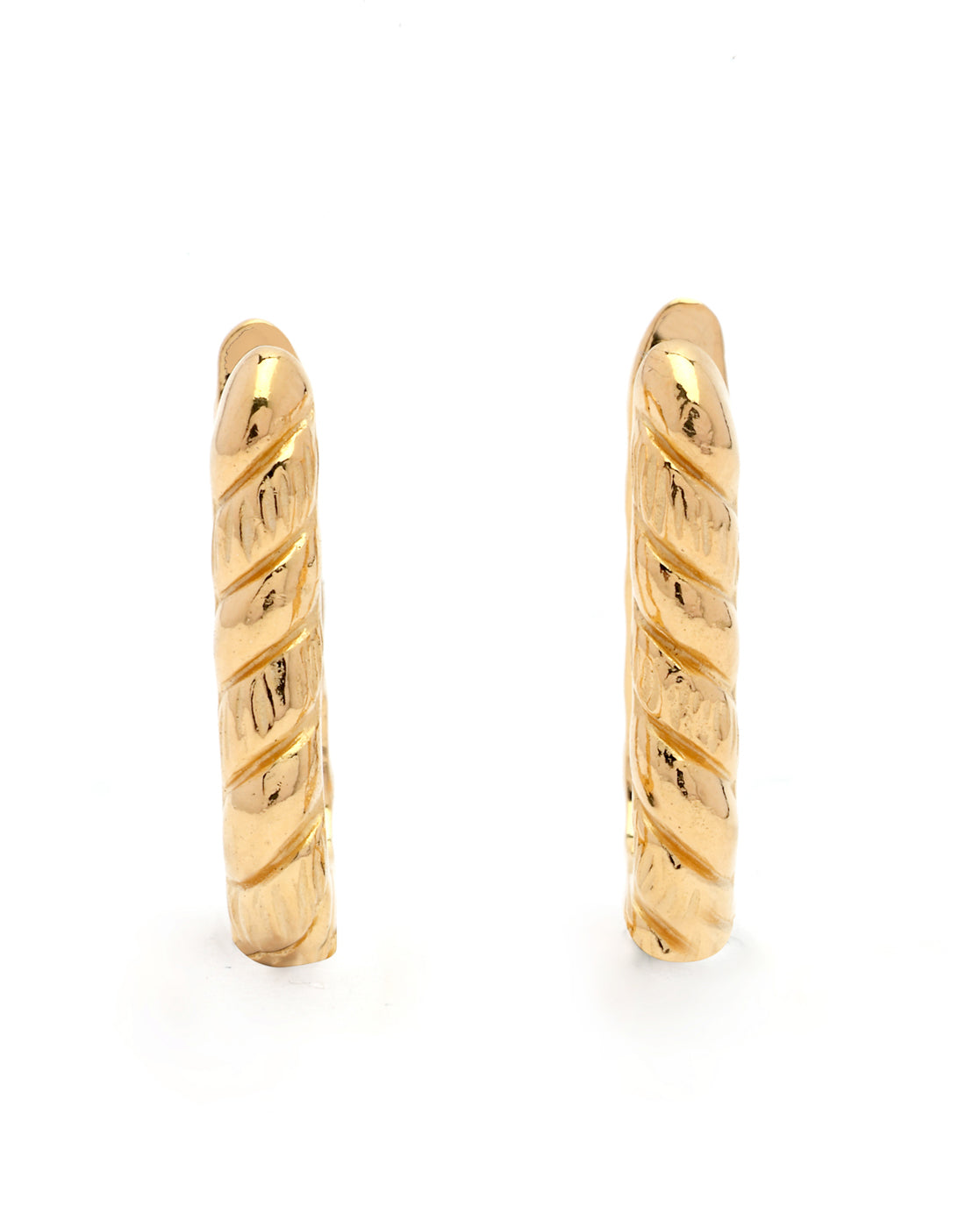 18kt Gold Plated Square Hoop Earring
