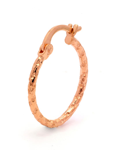 18kt Rose Gold Plated Hoop Earring