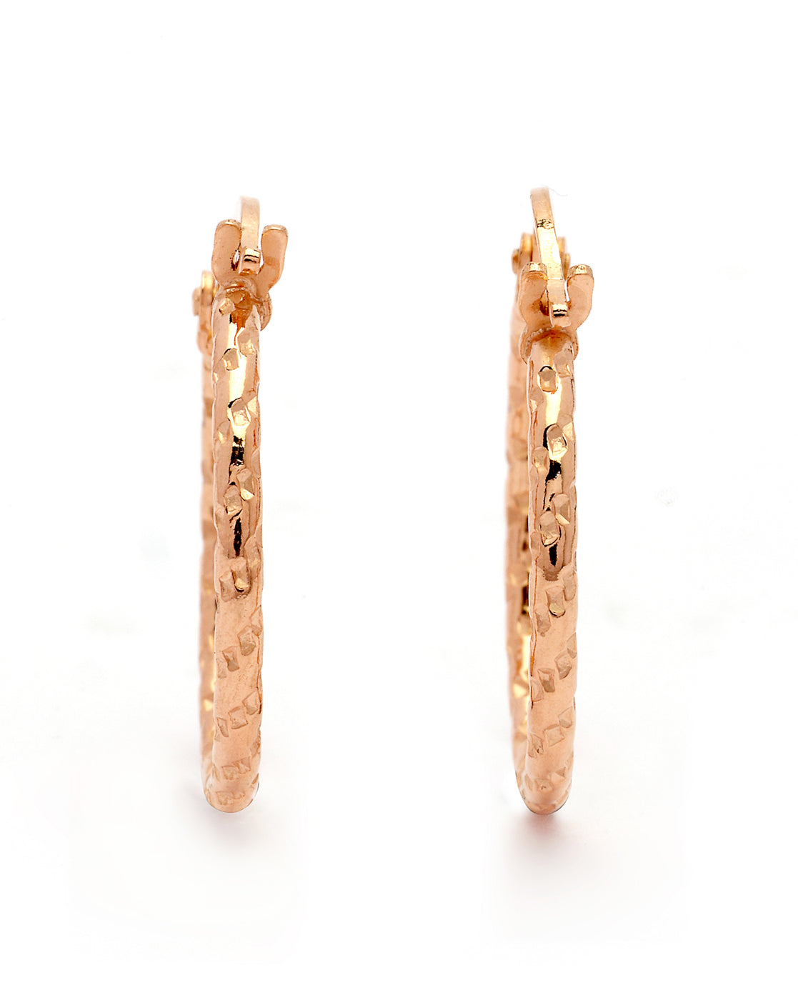 18kt Rose Gold Plated Hoop Earring