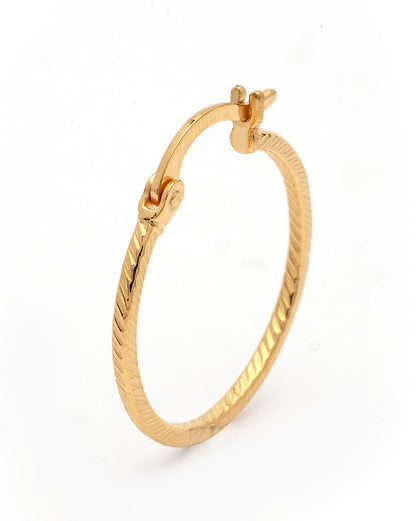 18kt Gold Plated Circular Hoop Earring