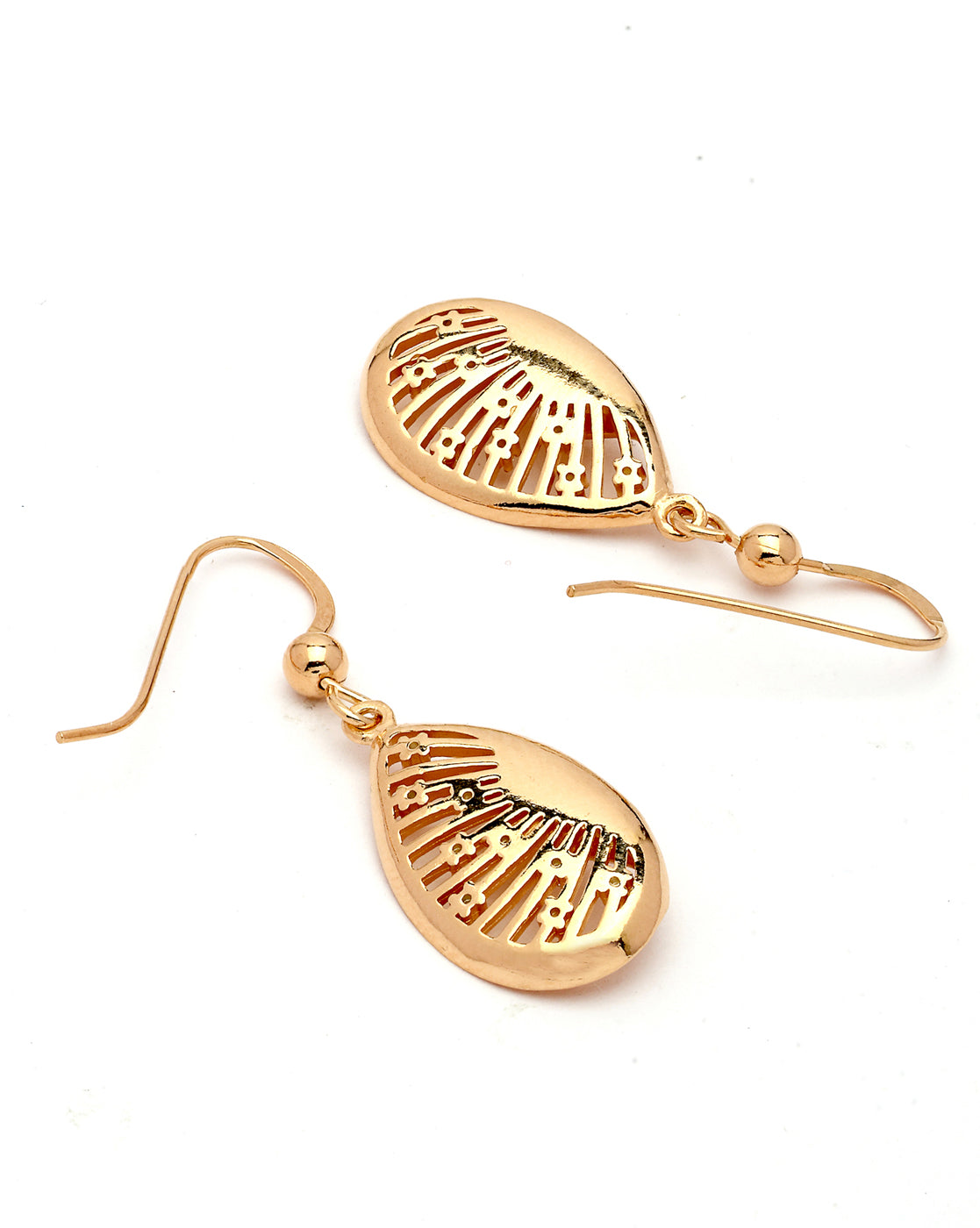 18kt Rose Gold Plated CZ Leaf Necklace and Earring Set