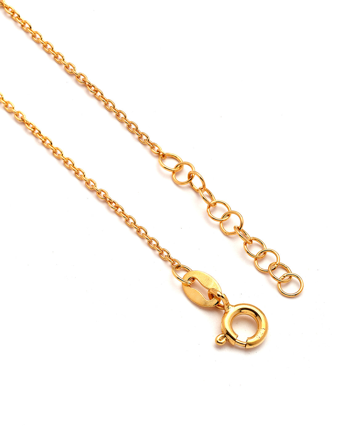 925 Sterling Silver 18kt Gold Plated Floral Charm Bracelet
