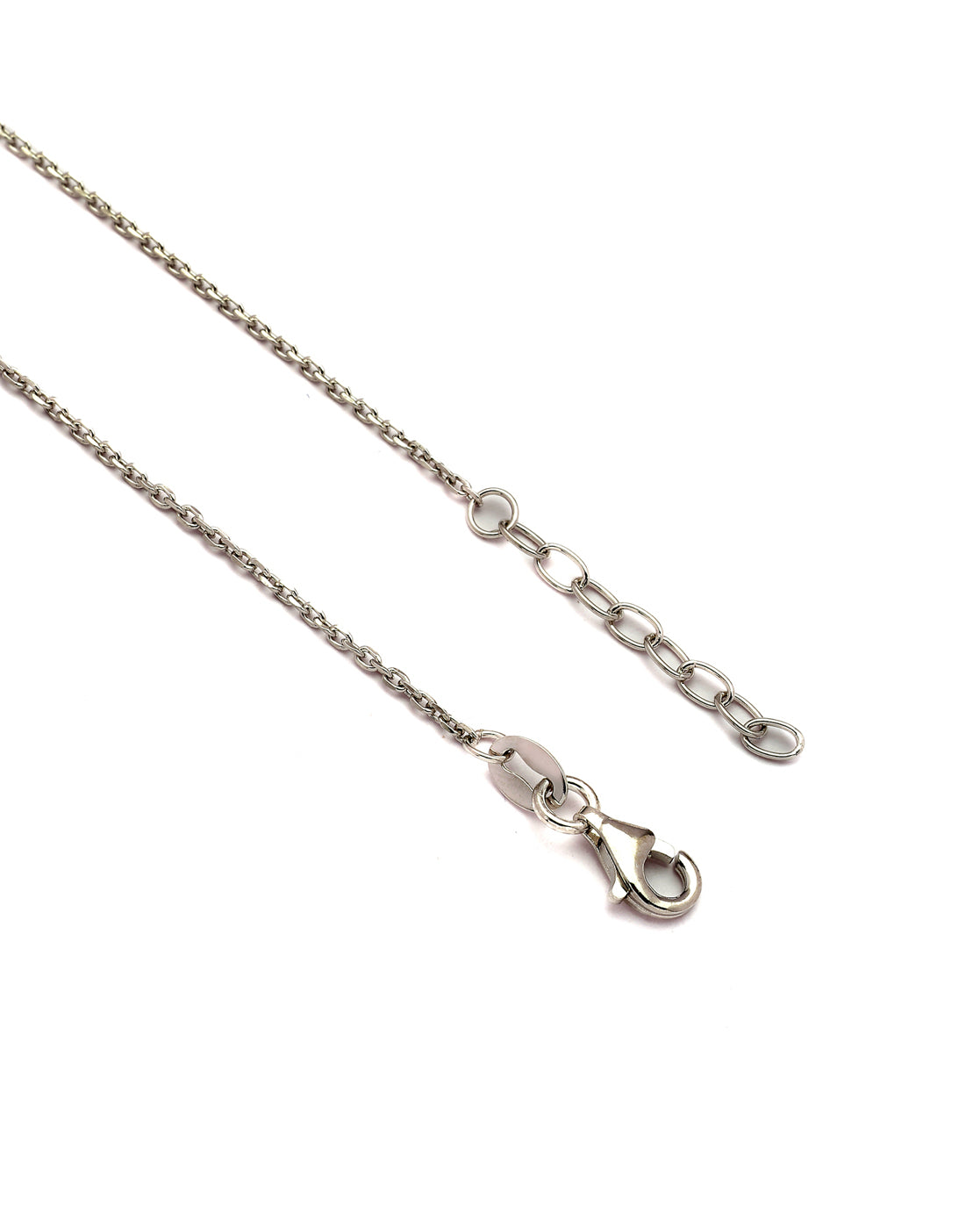 925 Sterling Silver Rhodium Plated CZ Circular Charm Bracelet