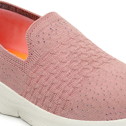 Women Embellished Flyknit Lightweight Slip-On Sneakers