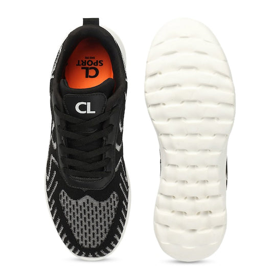 Women Printed Lightweight Mesh Contrast Sole Sneakers