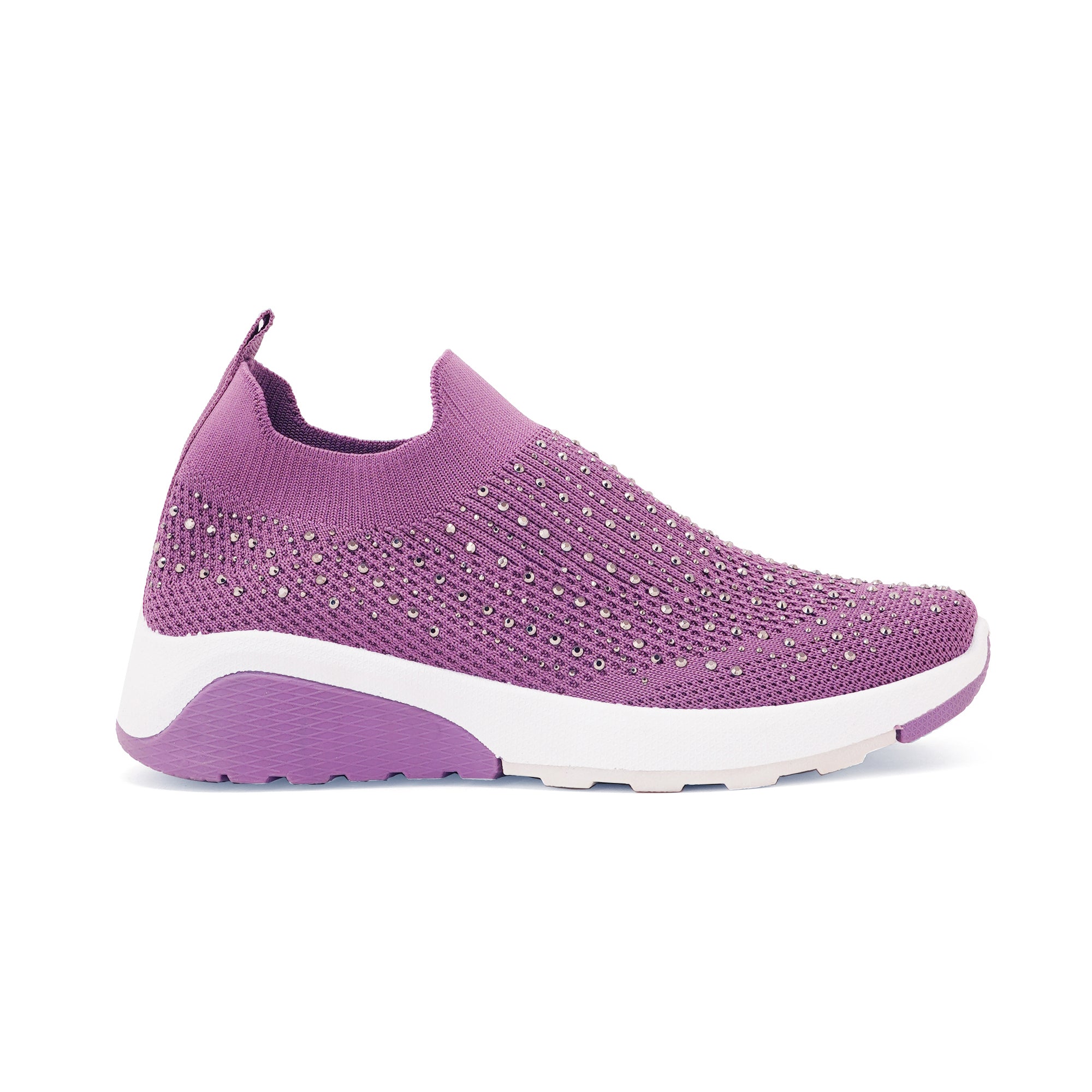 Women Embellished Flyknit Lightweight Slip-On Sneakers