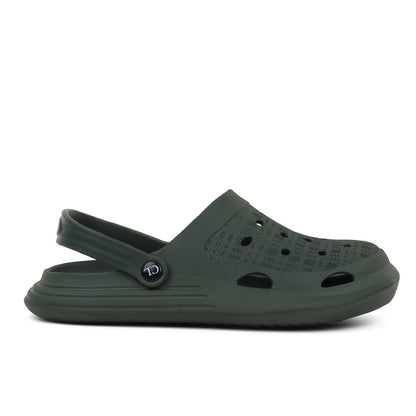Men Sculpted Perforated Comfort Clogs with Back Strap