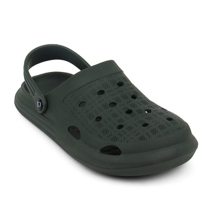 Men Sculpted Perforated Comfort Clogs with Back Strap