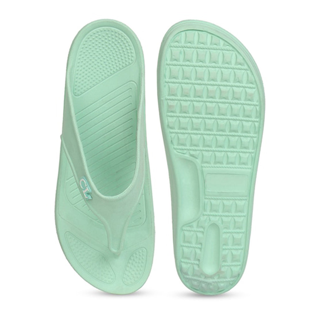 Women Fuchsia Comfortable Wedge Flip Flops