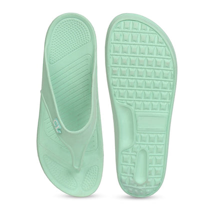 Women Fuchsia Comfortable Wedge Flip Flops