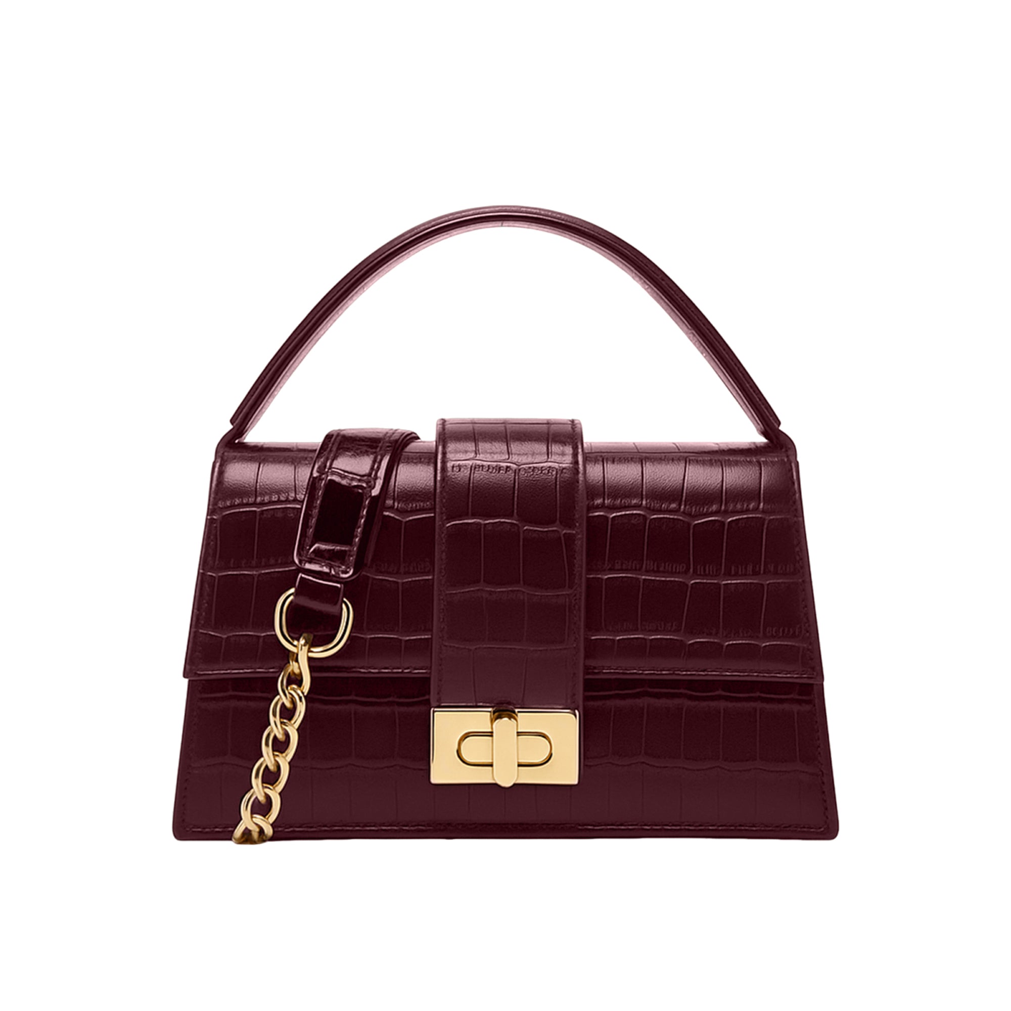 Carlton London Croc Textured Cherry Sling Bag  CLHB 05