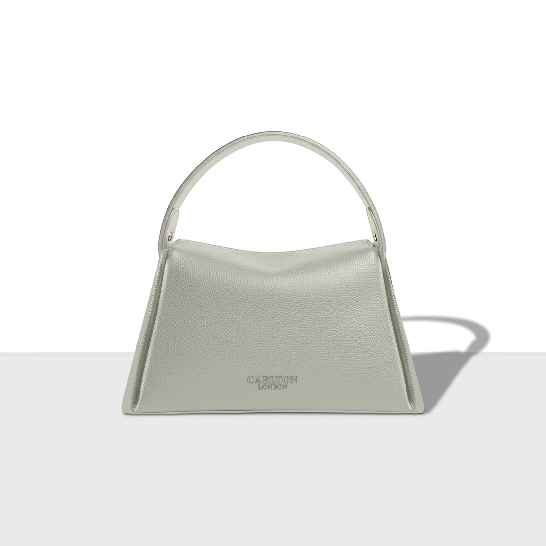 Carlton London Eliza Satchel Light Grey Handbag  CLHB 19